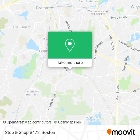 Stop & Shop #478 map