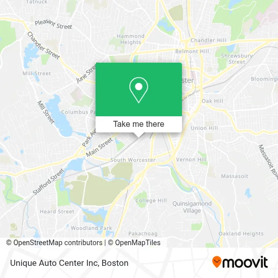 Unique Auto Center Inc map