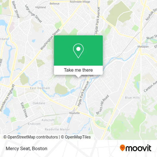 Mercy Seat map