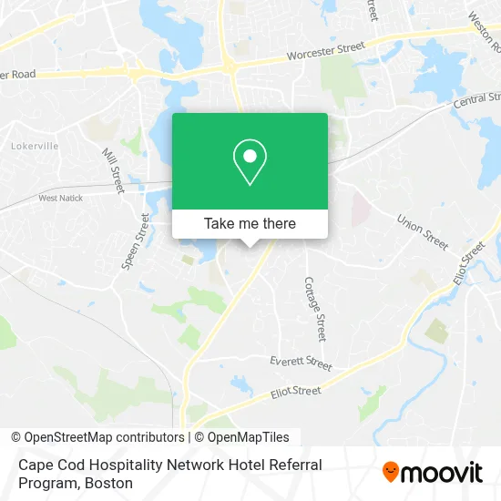 Cape Cod Hospitality Network Hotel Referral Program map