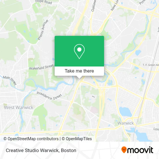 Creative Studio Warwick map