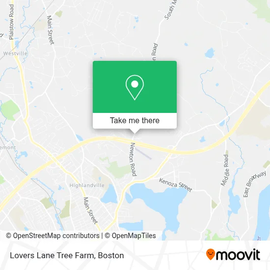 Lovers Lane Tree Farm map