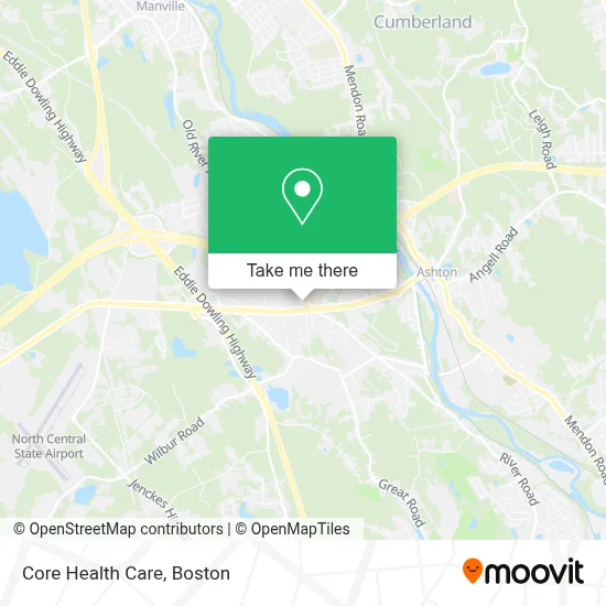 Core Health Care map