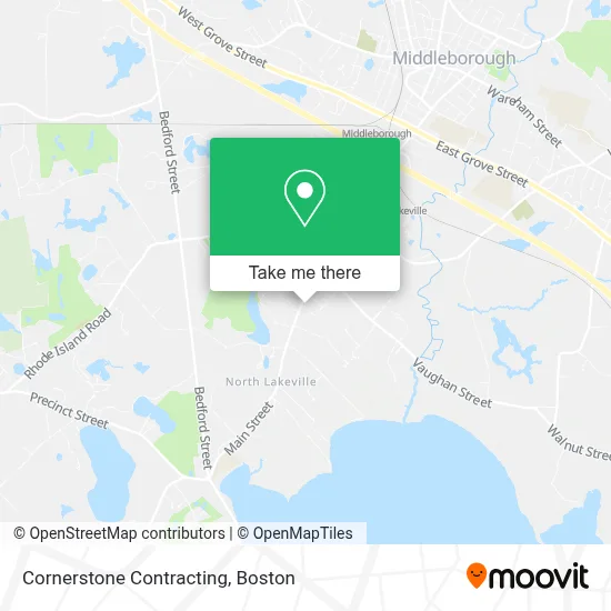 Cornerstone Contracting map