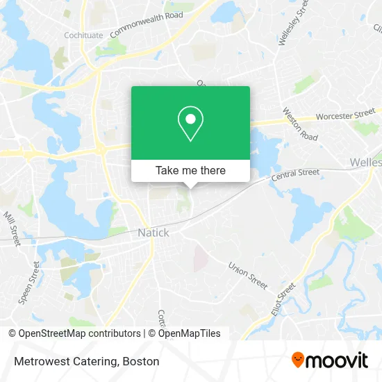 Metrowest Catering map