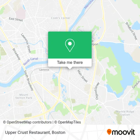 Upper Crust Restaurant map