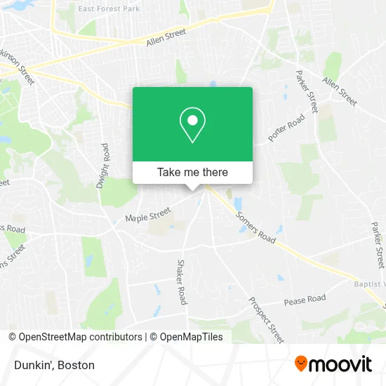 Dunkin' map