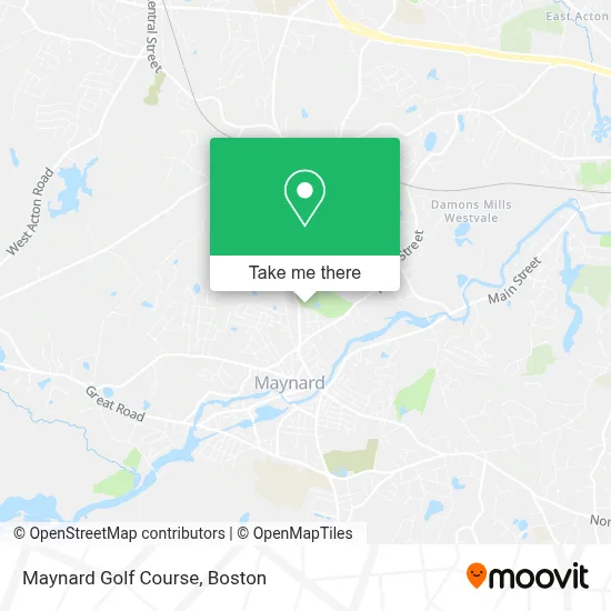 Maynard Golf Course map