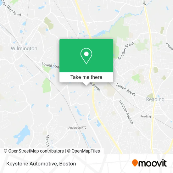 Keystone Automotive map