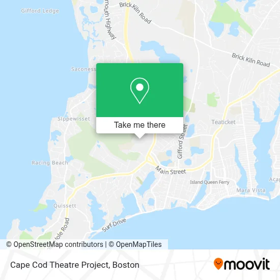 Cape Cod Theatre Project map