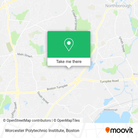 Worcester Polytechnic Institute map