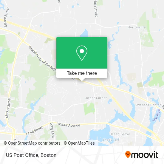 Us Post Office map