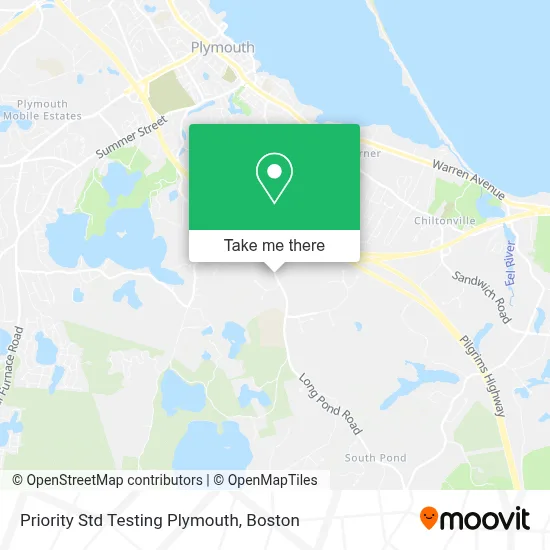 Priority Std Testing Plymouth map