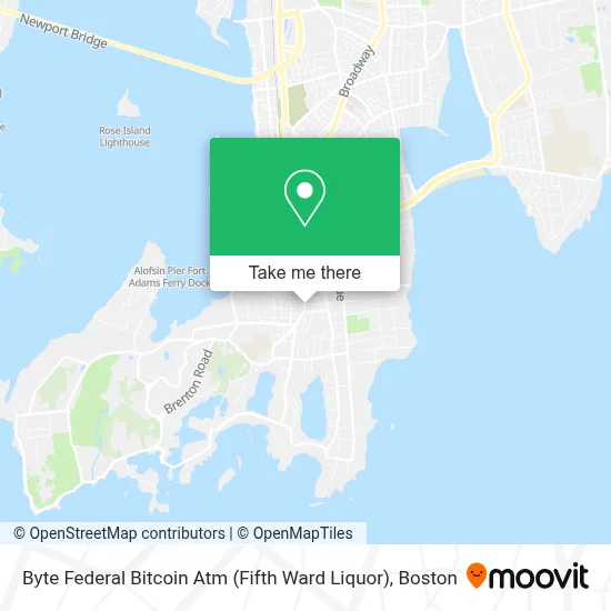 Byte Federal Bitcoin Atm (Fifth Ward Liquor) map
