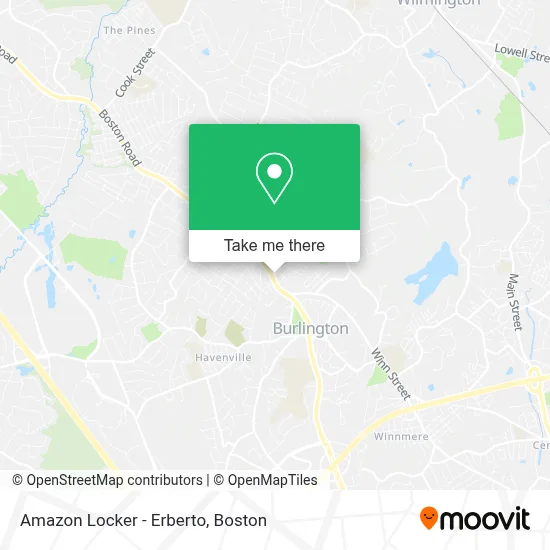 Amazon Locker - Erberto map
