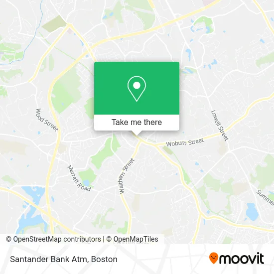 Santander Bank Atm map