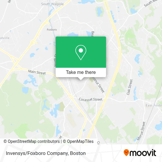 Invensys/Foxboro Company map