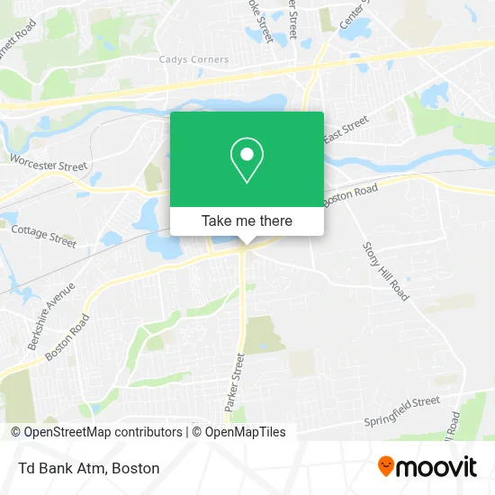 Td Bank Atm map