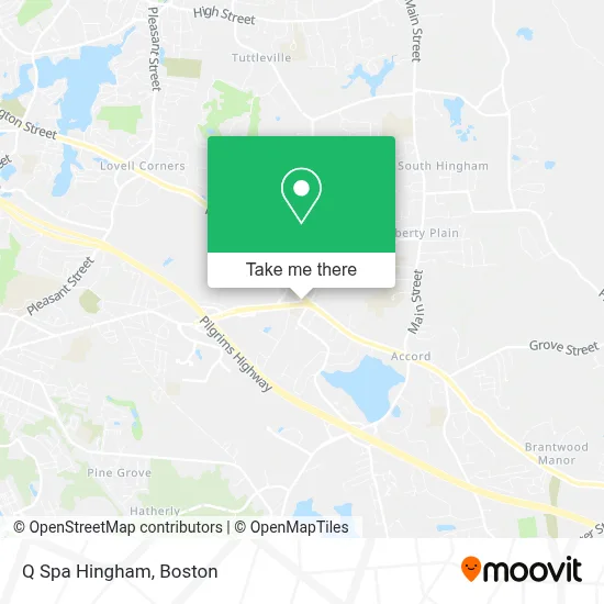 Q Spa Hingham map