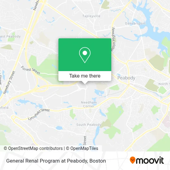 General Renal Program at Peabody map