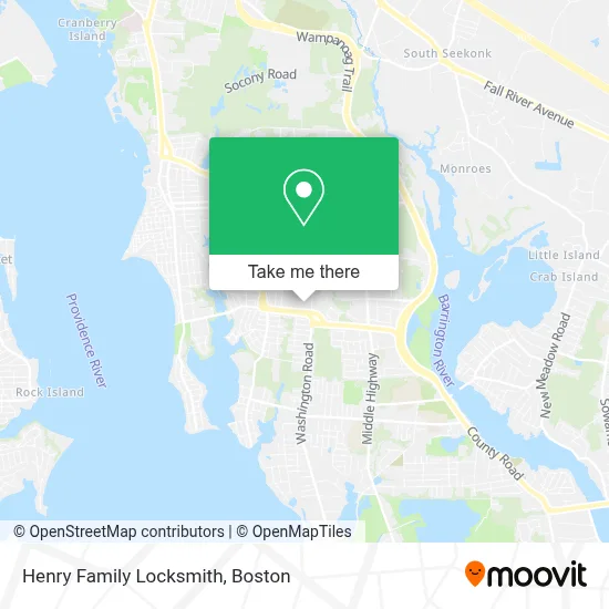 Henry Family Locksmith map