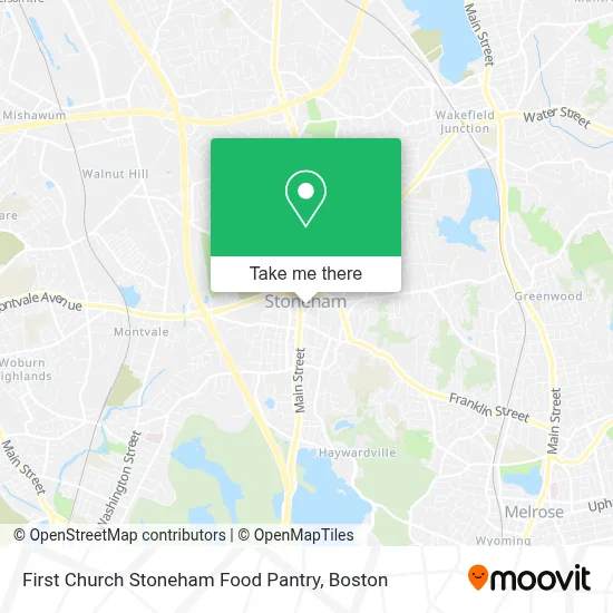 First Church Stoneham Food Pantry map