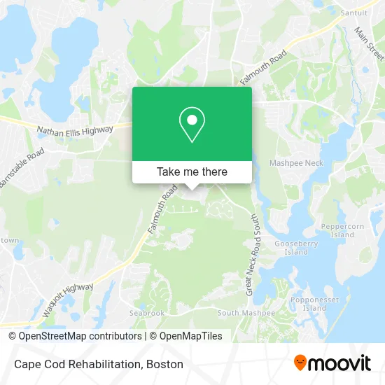 Cape Cod Rehabilitation map