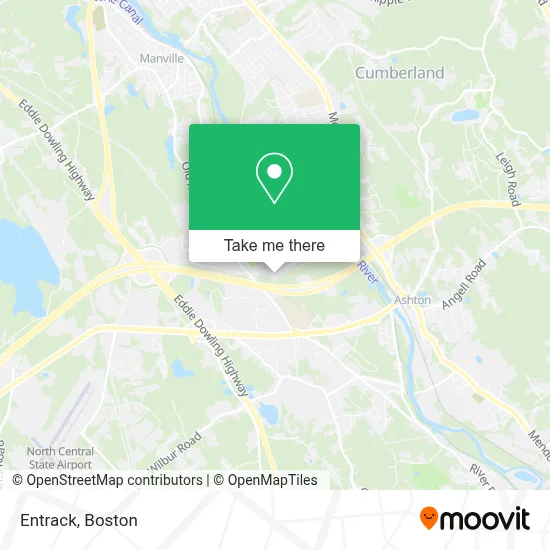 Entrack map