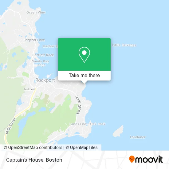 Captain's House map