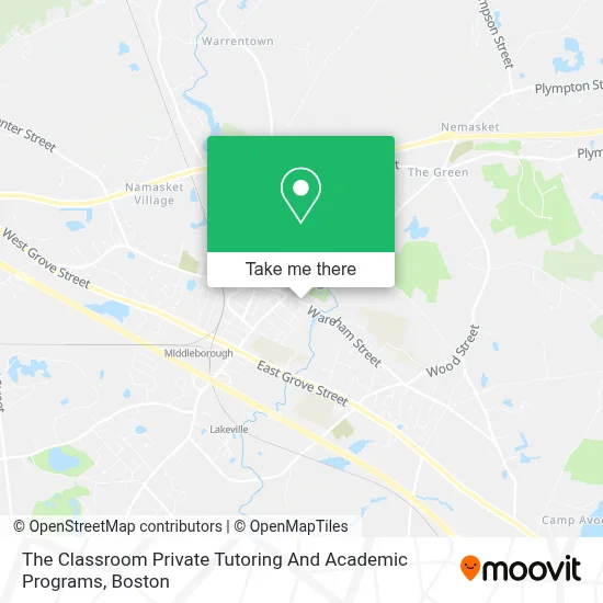 The Classroom Private Tutoring And Academic Programs map
