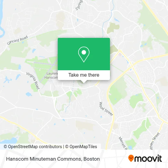 Hanscom Minuteman Commons map