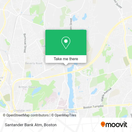 Santander Bank Atm map