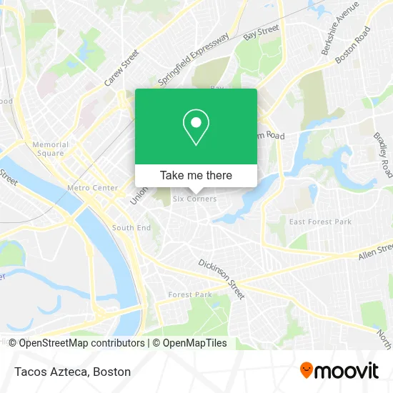 Tacos Azteca map