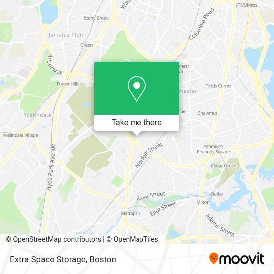 Extra Space Storage map