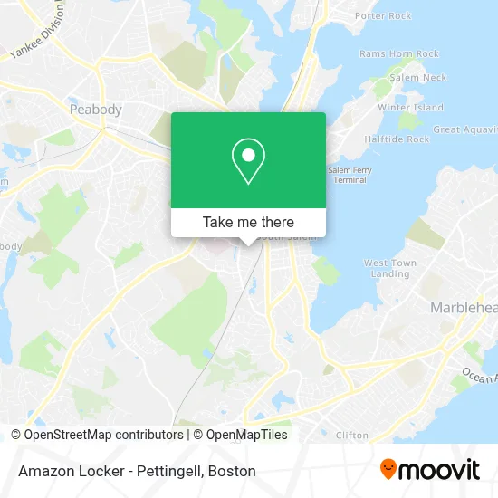Amazon Locker - Pettingell map