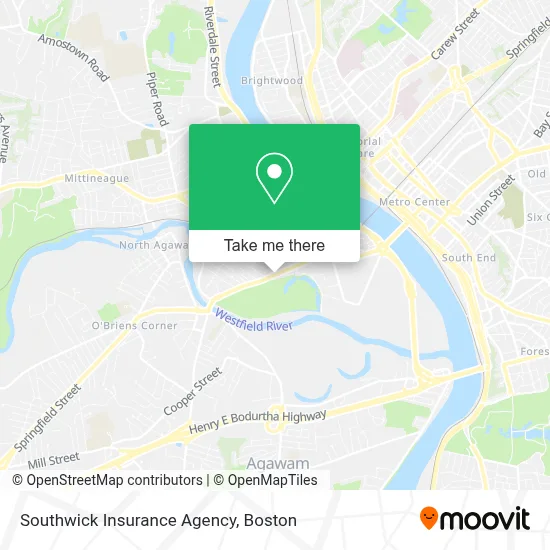Southwick Insurance Agency map