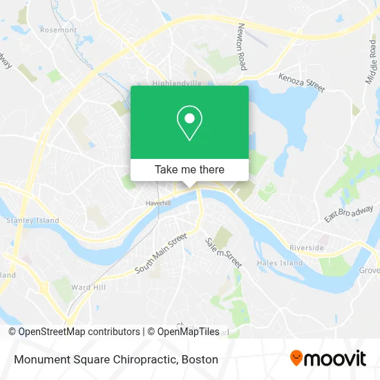 Monument Square Chiropractic map