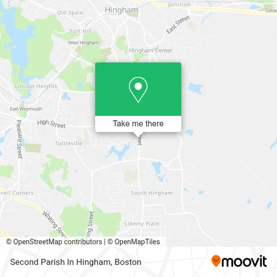 Second Parish In Hingham map