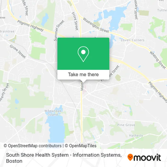 South Shore Health System - Information Systems map
