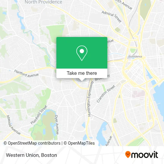 Western Union map