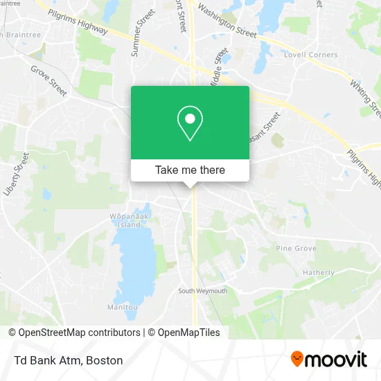 Td Bank Atm map