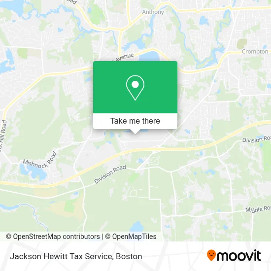 Jackson Hewitt Tax Service map