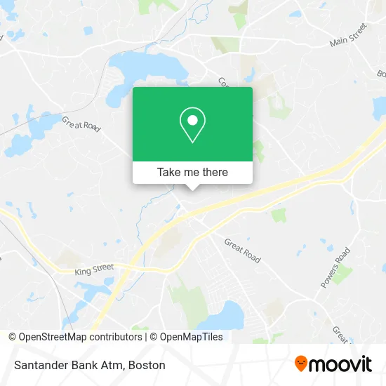 Santander Bank Atm map