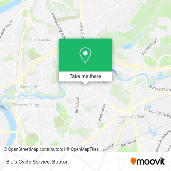 B J's Cycle Service map