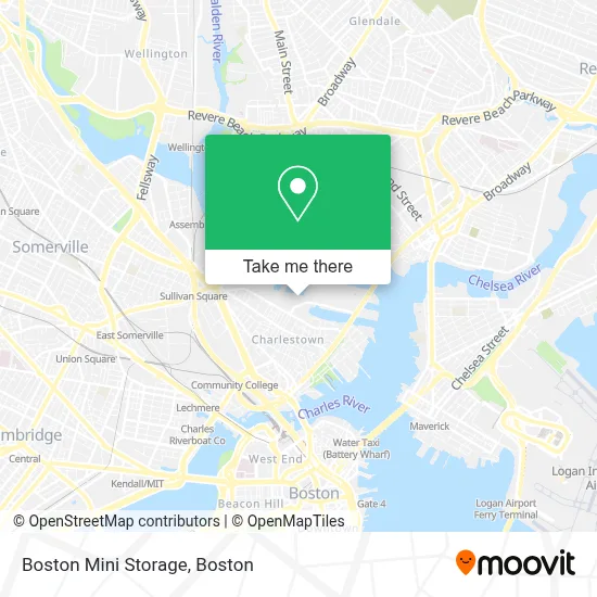 Boston Mini Storage map