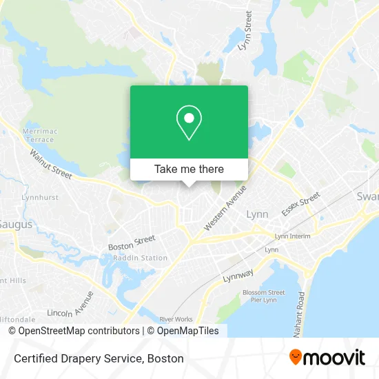 Certified Drapery Service map