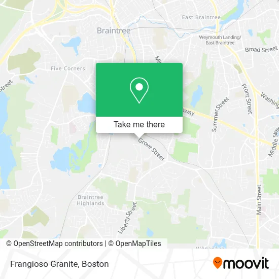 Frangioso Granite map