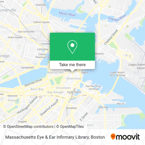 Massachusetts Eye & Ear Infirmary Library map