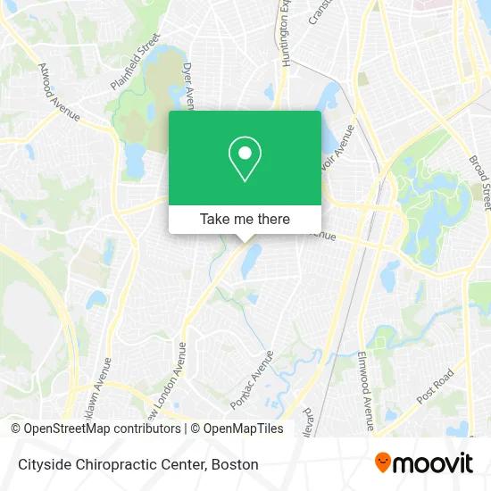 Cityside Chiropractic Center map