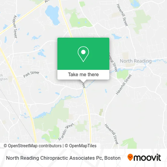 North Reading Chiropractic Associates Pc map